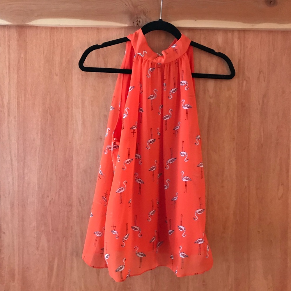 Fun Flamingo tank-blouse